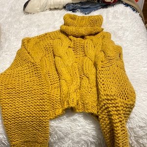 POL Chuncky knit turtleneck sweater